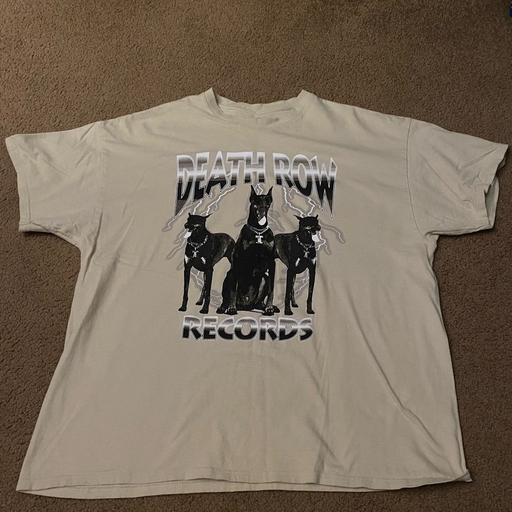 Death Row Records Beige Shirt XL